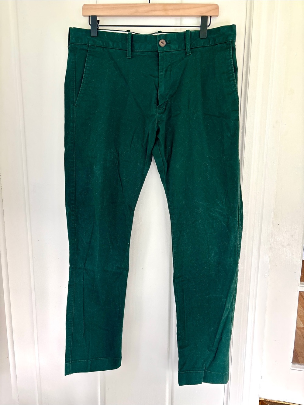 J. Crew Forest Green Flex Chino Pants